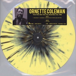 Ornette Coleman ‎– Town Hall, New York City, December 21st, 1962 - LP Vinyl Album - Coloured Marbled - Free Jazz