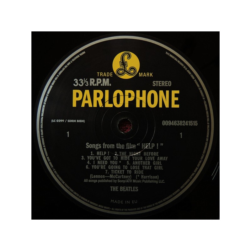 Vinyl The Beatles Help Album Lp Parlohone Reissue Italy 17 Pop Music