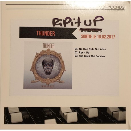 Thunder - Rip It Up - CDr Promo France - Hard Rock Metal
