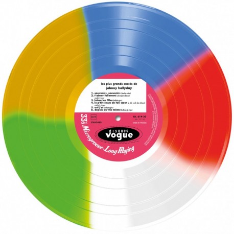 Johnny Hallyday - Les Plus Grands Succès - LP Vinyl Album Gatefold - Multicoloured - Disquaire Day 2020