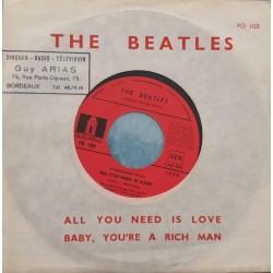 The Beatles ‎– All You Need Is Love / Baby You're A Rich Man - Vinyl 7 inches - British Pop Rock