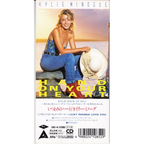 Kylie Minogue ‎– Hand On Your Heart - CD Mini Single Japan 3" - Synth Pop Eurodance