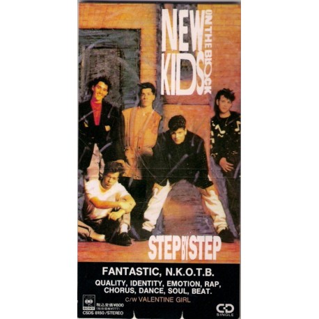 New Kids On The Block ‎– Step By Step - CD Mini Single Japan 3" - Synth Pop Eurodance