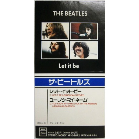 The Beatles ‎– Let It Be - CD Mini Single 3" Japan - British Pop Rock