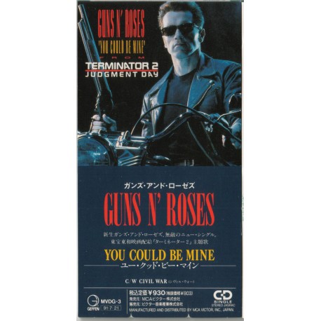 Guns N' Roses ‎– You Could Be Mine - Terminator 2 - CD Mini Single 3" Japan - Hard Rock