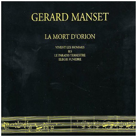 Gérard Manset - La Mort D'Orion - CD Maxi Digipack 5 Tracks