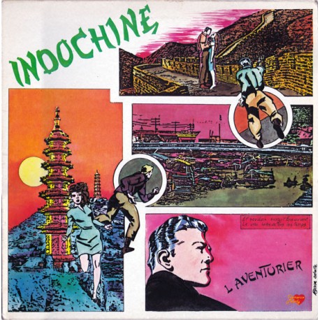 Indochine ‎– L'Aventurier - LP Vinyl Album - Synth Pop 1982 - Clemence Melody