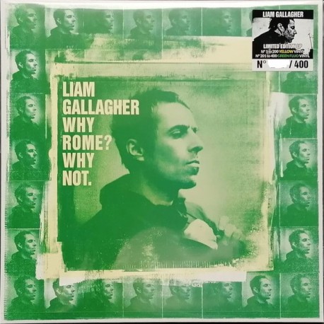 Liam Gallagher ‎- Why Rome? Why Not. - LP Vinyl Album Album - Coloured Green Fluo - Brit Pop Rock