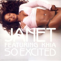 Janet Jackson featuring Khia ‎- So Excited - Maxi Vinyl 12 inches - Promo - Hip Hop Rn'B