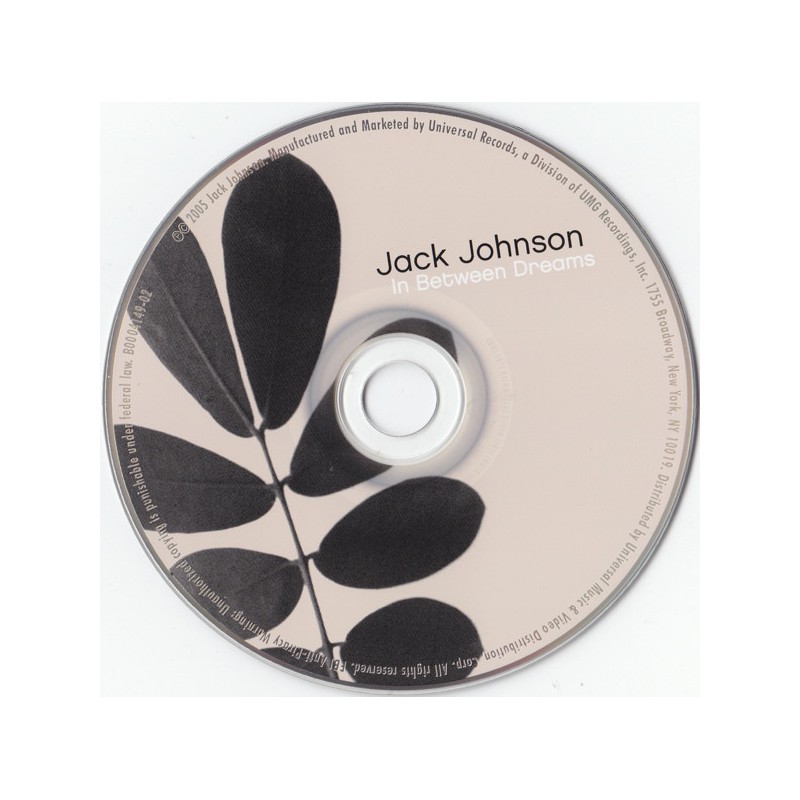 Cd Jack Johnson In Between Dreams Album Digipack Soft Rock 05 Europe