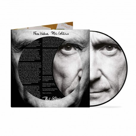Phil Collins ‎(Genesis) - Face Value - LP Vinyl Album Picture Disc - Pop Rock Music