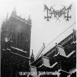 Vinyl Mayhem ‎De Mysteriis Dom Sathanas album LP Black Metal Grey