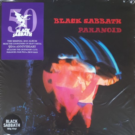 Black Sabbath ‎- Paranoid - LP Vinyl Album - 50th Anniversary Edition - Hard Rock Heavy
