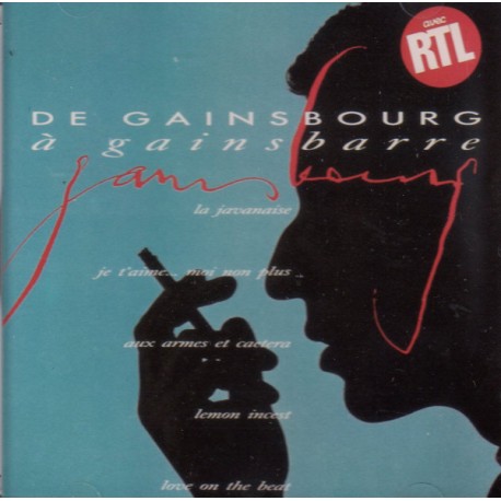 Serge Gainsbourg - De Gainsbourg À Gainsbarre - CD Album - Compilation - Chanson Française