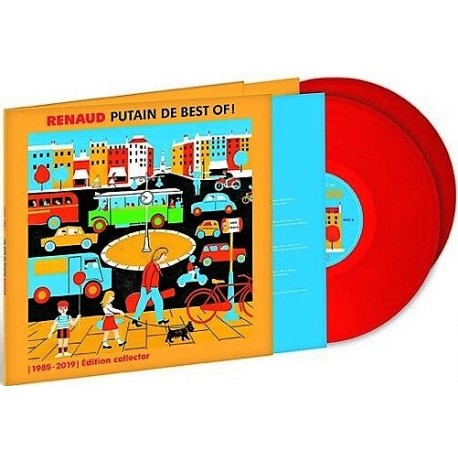 Renaud ‎- Putain De Best Of 1985 - 2019 - Double LP Vinyl Album - Couloured Red Collector - French Songs