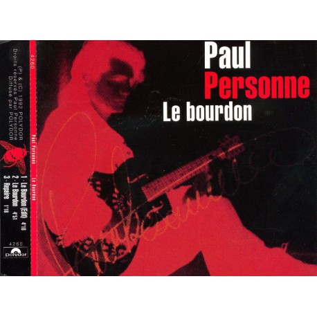 Paul Personne - Le Bourdon - CD Maxi Single Promo