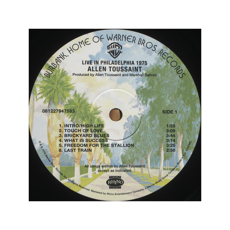 Vinyl Allen Toussaint Live In Philadelphia 1975 album LP RSD 2016 Soul