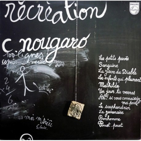 Claude Nougaro - Récréation - LP Vinyl Album - Chanson Française