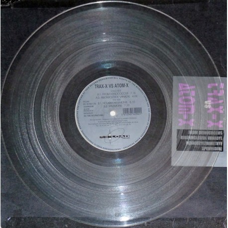 Trax-X vs Atom-X - From Deinococcus - Maxi Vinyl 12 inches - Limited Clear - Techno Acid