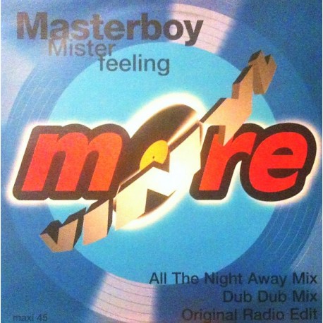Masterboy ‎- Mister Feeling - Maxi Vinyl 12 inches - Eurodance 90's