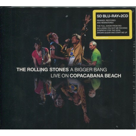 The Rolling Stones ‎- A Bigger Bang - Live On Copacabana Beach - Blu-Ray + 2 CD - Blues Rock Music