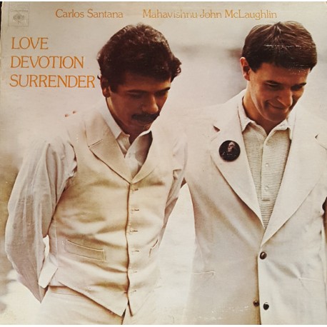 Carlos Santana & Mahavishnu John McLaughlin - Love Devotion Surrender - LP Vinyl Album USA - Jazz Rock Music