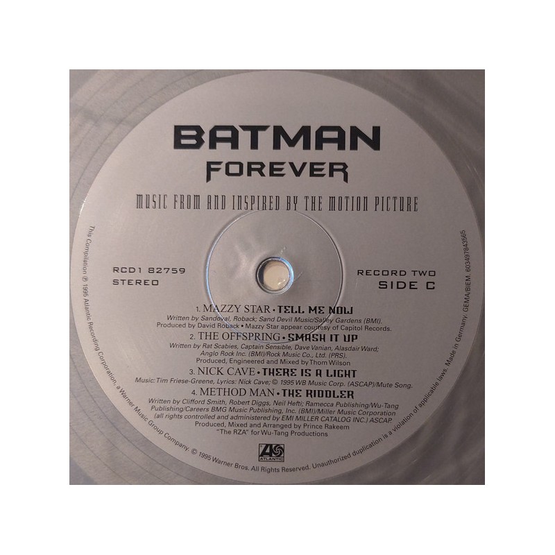 Vinyl Batman Forever album double lp OST Soundtrack Coloured Limited