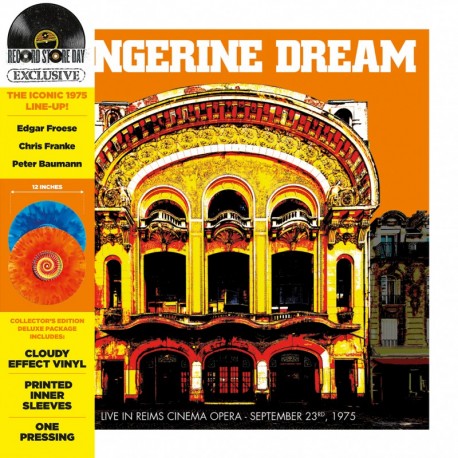 Tangerine Dream - Live in Reims Cinema Opera - Double LP Vinyl Album Coloured - Record Store Day 2022 - Ambient Electronic