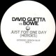 David Bowie vd David Guetta - ust For One Day (Heroes) - Maxi Vinyl Promo