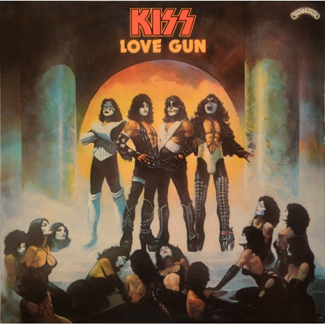 Kiss - Love Gun - LP Vinyl Album Coloured Orange + Poster - Hard Rock