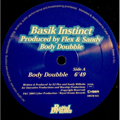 Basik Instinct - Body Doubble - Maxi Vinyl 12 inches - Tribal House