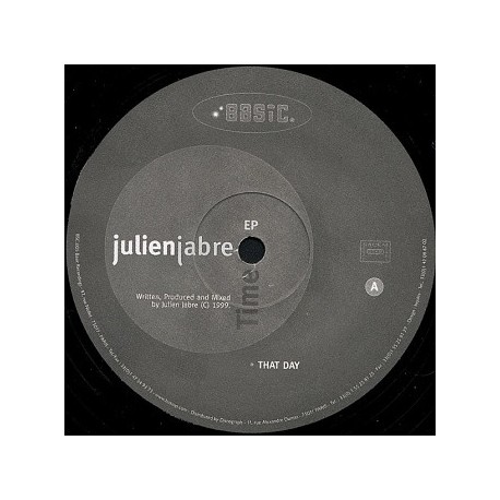 Vinyl Julien Jabre Time EP maxi 12 inches Deep House 1991