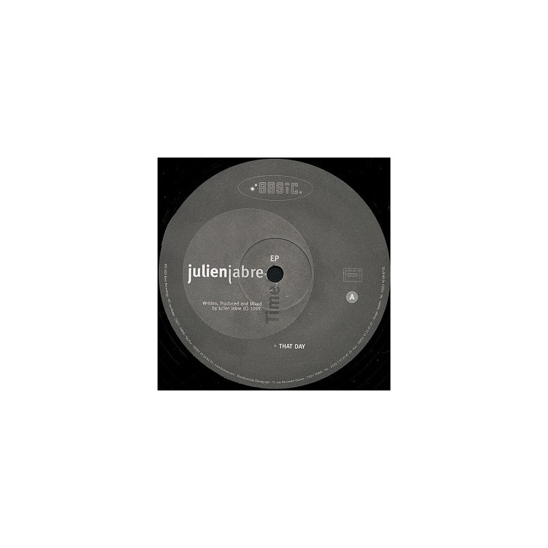 Vinyl Julien Jabre Time EP maxi 12 inches Deep House 1991