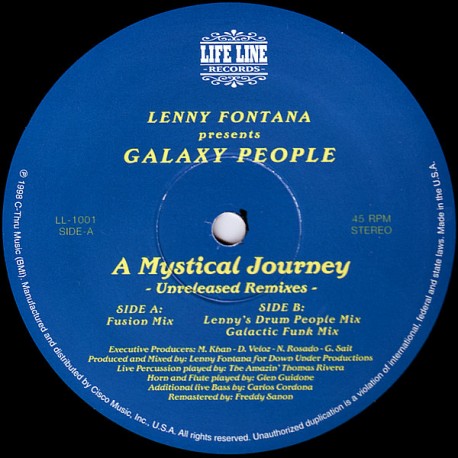 Lenny Fontana Presents Galaxy People - A Mystical Journey - Maxi Vinyl 12 inches - Deep House