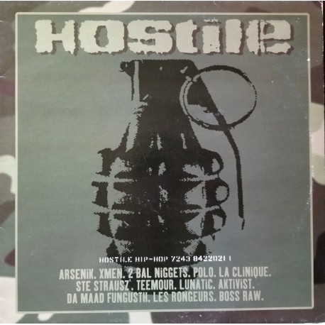 Hostile Hip Hop - Compilation - LP Vinyl Album - Limited Coloured Gold - French Rap