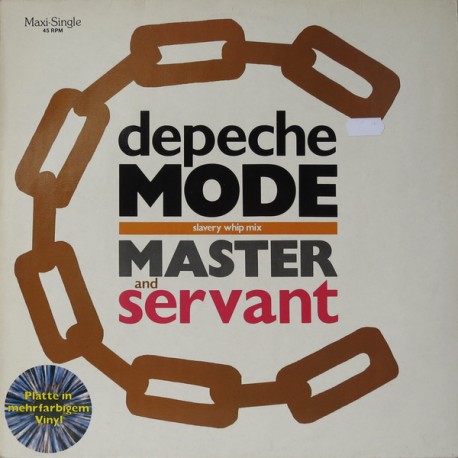 Depeche Mode - Master And Servant - Slavery Whip Mix - Maxi Vinyl 12 inches - Grey Marbled - New Wave