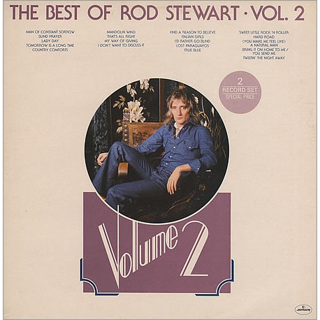 Rod Stewart - The Best Of Rod Stewart Vol. 2 - Double LP Vinyl Album 1976 - Pop Rock