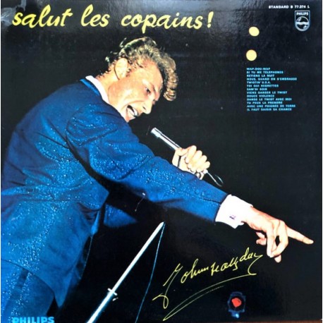 Johnny Hallyday - Salut Les Copains! - LP Vinyl Album 1961 BIEM - Rock and Roll