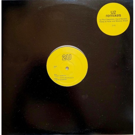 U2 - 2U - U2 Remixes (Morales, Oakenfold, Massive Attack..) - Double Maxi Vinyl 12 inches - House Music