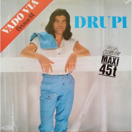 Drupi - Vado Via Version 84 - Maxi Vinyl 12 inches Promo - Italian Pop