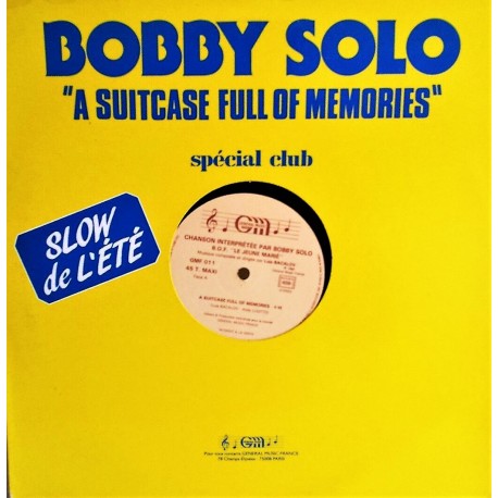 Bobby Solo - A Suitcase Full Of Memories - Maxi Vinyl 12 inches - Italian Pop Music