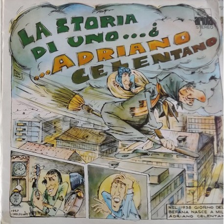 Adriano Celentano - La Storia Di Un Ragazzo Chiamato Adriano Celentano - Double LP Vinyl Album Spain - Italian Pop