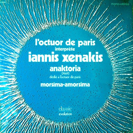L'Octuor de Paris Interprète Iannis Xenakis – Anaktoria - Morsima-Amorsima - LP Vinyl Album - Classical