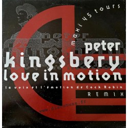 Peter Kingsbery (Cock Robin) - Love In Motion (Remix) - Maxi Vinyl 12 inches Promo - Pop Music