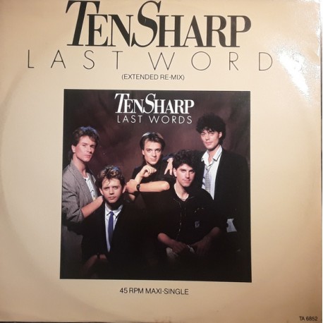 Ten Sharp-  Last Words - Maxi Vinyl 12 inches - New Wave