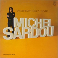 Michel Sardou - Enregistrement Public A L'Olympia - LP Vinyl Album 1971 - Chanson Française