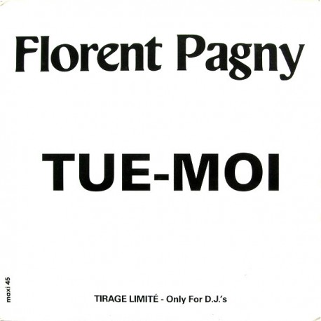 Florent Pagny - Tue-Moi - Maxi Vinyl 12 inches Promo - Chanson Française