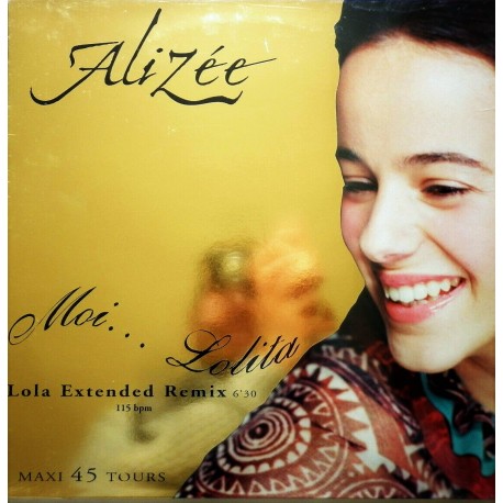 Alizée - Moi... Lolita - Maxi Vinyl 12 inches - Gold Sleeve - French Synth Pop