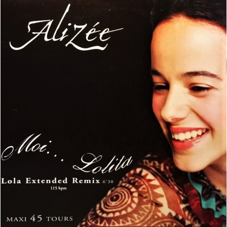 Alizée - Moi... Lolita - Maxi Vinyl 12 inches - Plain Sleeve - 1st Press - French Synth Pop