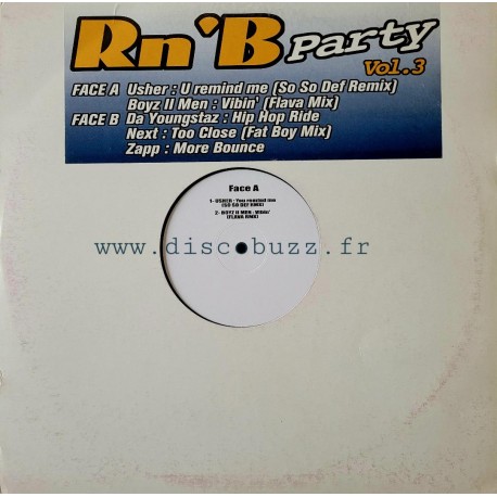 Rn'B Party Vol.3 - Maxi Vinyl 12 inches - Hip Hop RnB Swing DJ Mix